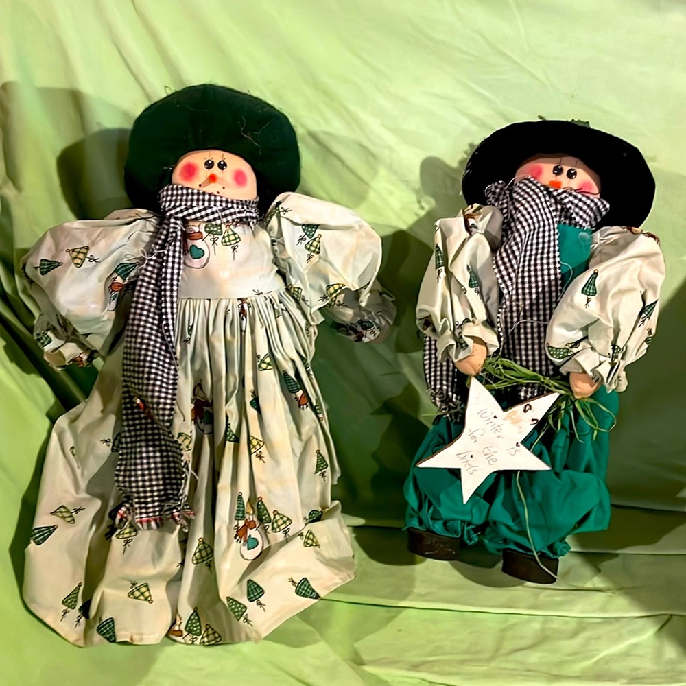 Mr and Mrs snow people